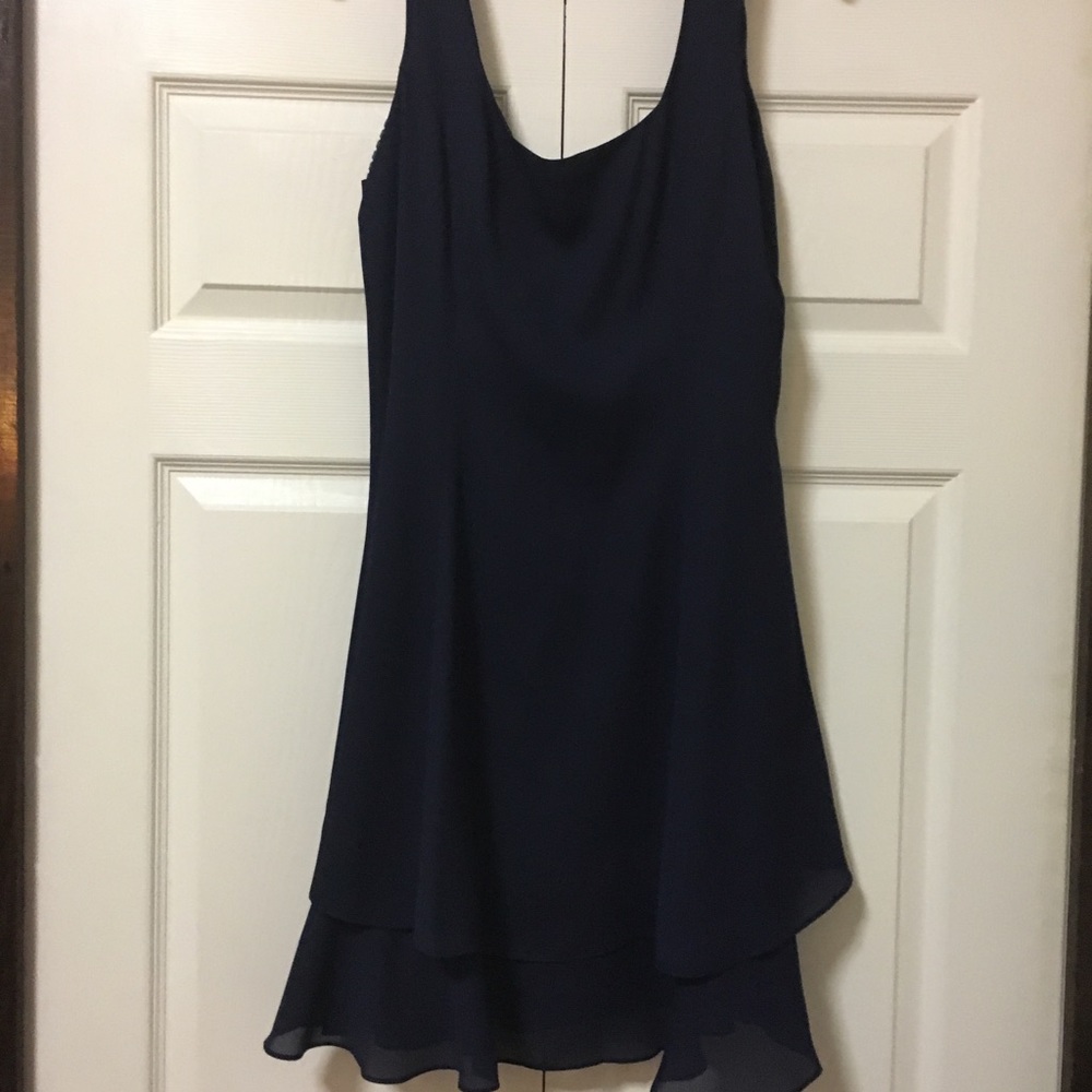 Hampton Nites Evening Dress, Size 12, Navy blue